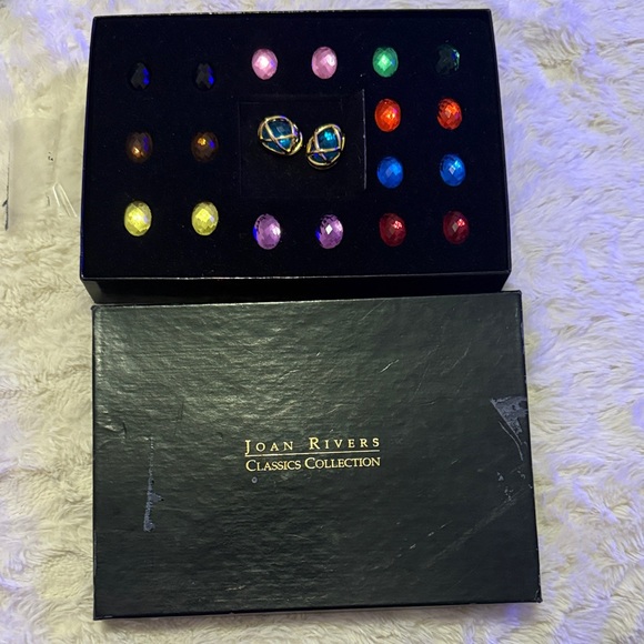 Joan Rivers Vibrant Gemstone Earrings Set - Picture 2 of 3